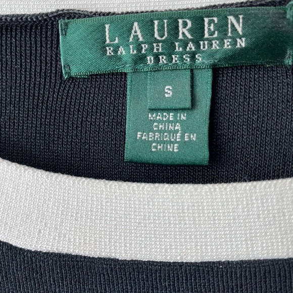 Ralph Lauren Black and White Long Sleeve Dress - Picture 4 of 9